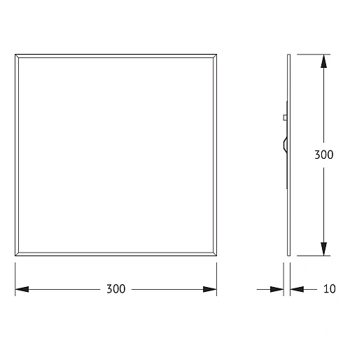 Зеркало Evoform Standard BY 0201 30х30 см с фацетом Зеркало Evoform Standard BY 0201 30х30 см с фацетом
