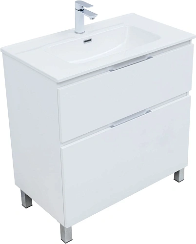 Тумба под раковину Aquanet Алвита New 80 00344134 напольная, белый матовый Тумба под раковину Aquanet Алвита New 80 00344134 напольная, белый матовый