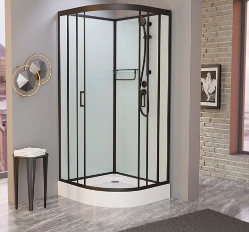Душевая кабина Frank F420 Black 420040 120x120 Душевая кабина Frank F420 Black 420040 120x120