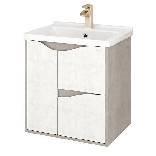 Тумба под раковину Onika БРЕНДОН 60.13 камень светлый 106138 Тумба под раковину Onika БРЕНДОН 60.13 камень светлый 106138
