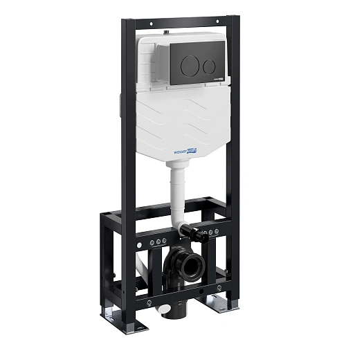 Инсталляция для унитаза WasserKRAFT Dill 61TLT.010.ME.MB02 с клавишей смыва черный Инсталляция для унитаза WasserKRAFT Dill 61TLT.010.ME.MB02 с клавишей смыва черный