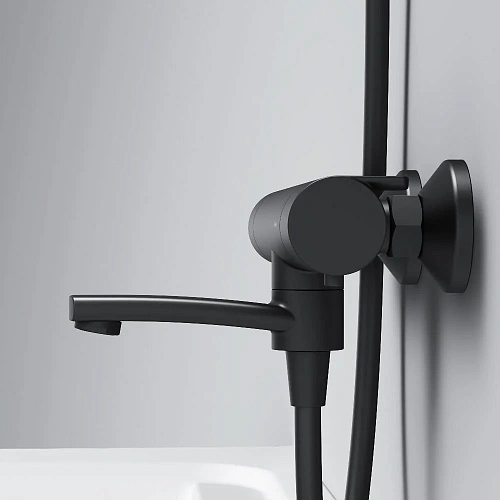 Смеситель для душа AM.PM X-Joy F85A50022 с термостатом, черный Смеситель для душа AM.PM X-Joy F85A50022 с термостатом, черный