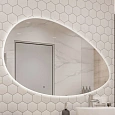 Зеркало STWORKI Скаген 120 с подсветкой, белое, инфракрасное управление, овальное, большое 551000 Зеркало STWORKI Скаген 120 с подсветкой, белое, инфракрасное управление, овальное, большое 551000