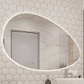 Зеркало STWORKI Скаген 120 с подсветкой, белое, инфракрасное управление, овальное, большое 551000 Зеркало STWORKI Скаген 120 с подсветкой, белое, инфракрасное управление, овальное, большое 551000