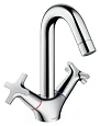 Смеситель для раковины hansgrohe Logis Classic и сливным гарнитуром, хром 71270000 Смеситель для раковины hansgrohe Logis Classic и сливным гарнитуром, хром 71270000