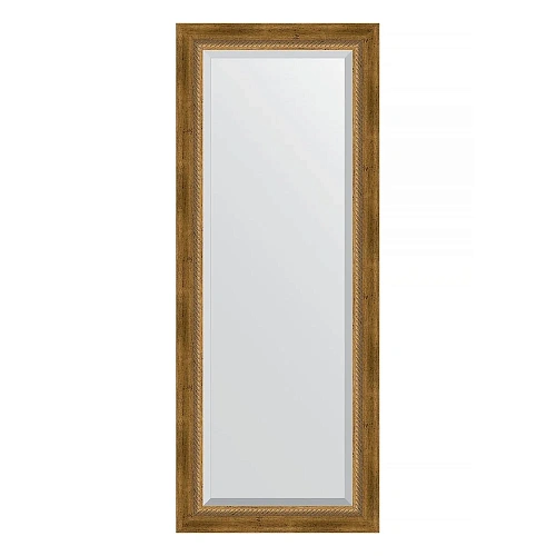 Зеркало в багетной раме Evoform Exclusive BY 3510 53 x 133 см, состаренная бронза с плетением Зеркало в багетной раме Evoform Exclusive BY 3510 53 x 133 см, состаренная бронза с плетением