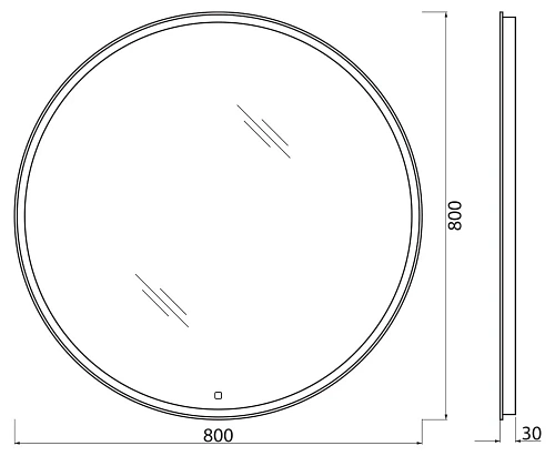 Зеркало BelBagno SPC-RNG-800-LED-TCH 12W 220-240V 800x30 с подсветкой и сенсорным выключателем Зеркало BelBagno SPC-RNG-800-LED-TCH 12W 220-240V 800x30 с подсветкой и сенсорным выключателем
