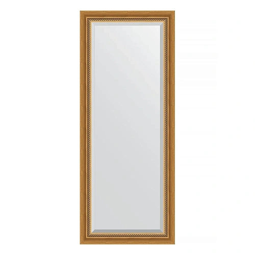 Зеркало в багетной раме Evoform Exclusive BY 3535 58 x 143 см, состаренное золото с плетением Зеркало в багетной раме Evoform Exclusive BY 3535 58 x 143 см, состаренное золото с плетением