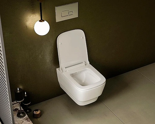 Унитаз подвесной Boheme Bello 971-MW белый матовый без сиденья Унитаз подвесной Boheme Bello 971-MW белый матовый без сиденья