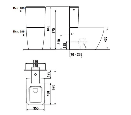 Унитаз напольный Jika Pure компакт 8.2442.6.000.231.1 без сиденья Унитаз напольный Jika Pure компакт 8.2442.6.000.231.1 без сиденья