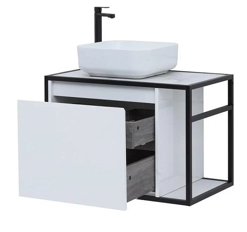 Тумба под раковину Aquanet Nova Lite Loft 75 L белый 00261650 Тумба под раковину Aquanet Nova Lite Loft 75 L белый 00261650