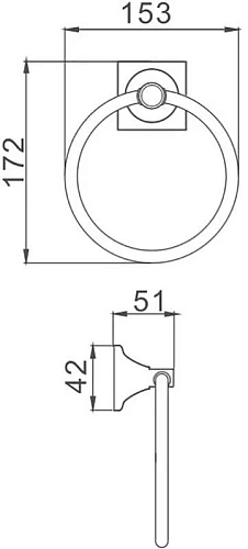 Полотенцедержатель Haiba HB8504 Полотенцедержатель Haiba HB8504