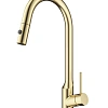 Смеситель для кухни Wonzon & Woghand с выдвижным изливом, брашированное золото (WW-A21252-BG) Смеситель для кухни Wonzon & Woghand с выдвижным изливом, брашированное золото (WW-A21252-BG)