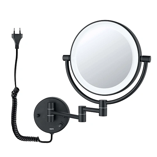 Зеркало косметическое Aquatek AQ4915MB черный матовый Зеркало косметическое Aquatek AQ4915MB черный матовый