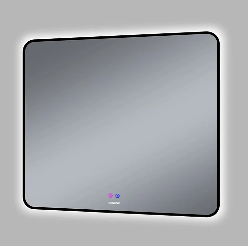 Зеркало GROSSMAN ELEGANS-норма BLACK (900x800x45) LED с сенсорным выключателем и подогревом 1790802 Зеркало GROSSMAN ELEGANS-норма BLACK (900x800x45) LED с сенсорным выключателем и подогревом 1790802
