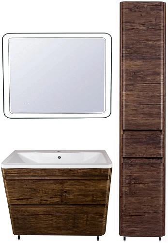 Тумба под раковину Style Line Атлантика 90, Люкс старое дерево, PLUS СС-00002211 Тумба под раковину Style Line Атлантика 90, Люкс старое дерево, PLUS СС-00002211