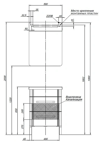 Зеркальный шкаф Aquanet Лукка 60 белый 00178954 Зеркальный шкаф Aquanet Лукка 60 белый 00178954