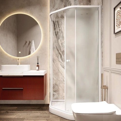 Душевой уголок Parly ZEР91FR с поддоном 90х90х197 Душевой уголок Parly ZEР91FR с поддоном 90х90х197