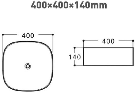 Раковина Aquanet Trend-1 40 накладная TREND-1 Раковина Aquanet Trend-1 40 накладная TREND-1