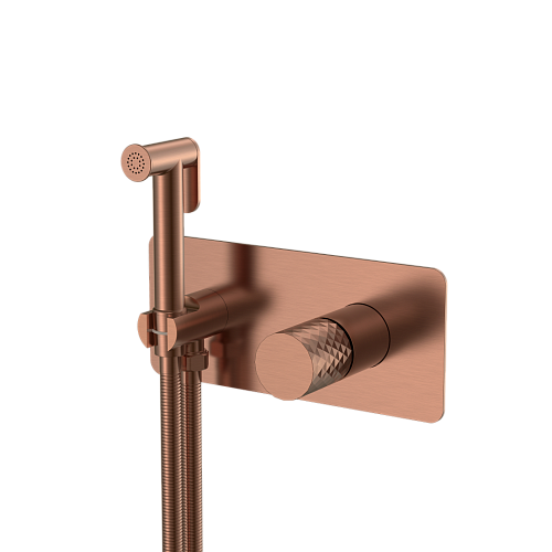 Гигиенический душ Boheme Stick 127-CB Copper Brushed ручка DIAMOND Гигиенический душ Boheme Stick 127-CB Copper Brushed ручка DIAMOND