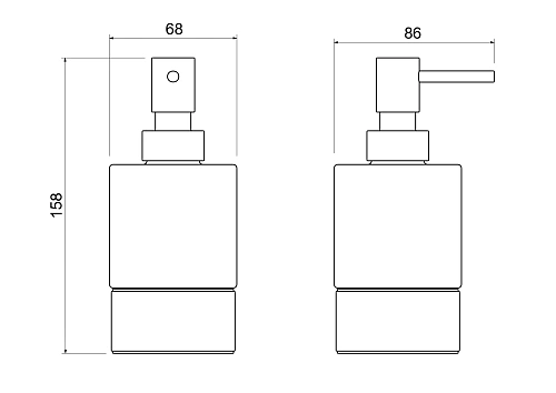 Дозатор жидкого мыла Aquatek ЛИРА AQ4429MB черный матовый Дозатор жидкого мыла Aquatek ЛИРА AQ4429MB черный матовый