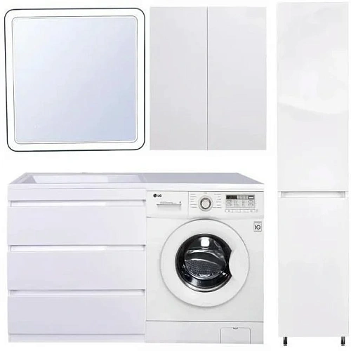 Шкаф Style Line Даллас 600 ЛЮКС белый СС-00000703 Шкаф Style Line Даллас 600 ЛЮКС белый СС-00000703