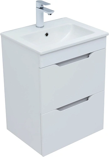 Тумба под раковину Aquanet Практика 50 00347914 белый глянец Тумба под раковину Aquanet Практика 50 00347914 белый глянец
