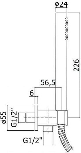 Душевой гарнитур Paffoni Master ZDUP094BO Душевой гарнитур Paffoni Master ZDUP094BO