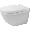 Картинка анонса товара «унитаз подвесной duravit starck 3 с сиденьем 42250900a1 (222509+006389)»