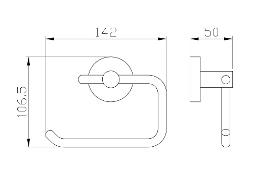 Держатель туалетной бумаги Wonzon & Woghand хром (WW-8116) Держатель туалетной бумаги Wonzon & Woghand хром (WW-8116)