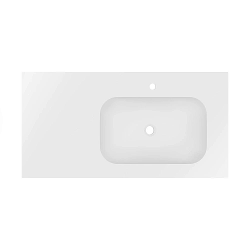 Раковина Vincea Elise VCB-4EL100MW-R, Corian правая, белый матовый Раковина Vincea Elise VCB-4EL100MW-R, Corian правая, белый матовый