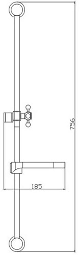 Душевая штанга Haiba HB8010 Душевая штанга Haiba HB8010