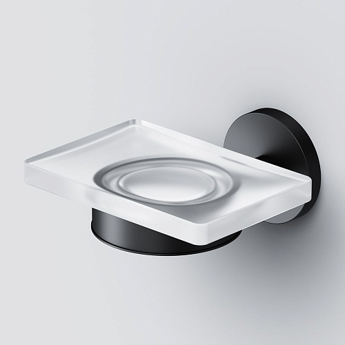 Мыльница AM.PM X-Joy A85A34222, стеклянная черный Мыльница AM.PM X-Joy A85A34222, стеклянная черный