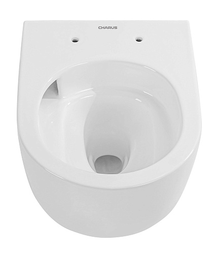 Унитаз подвесной CHARUS ELMO RIMLESS TORNADO EWC700-129W безободковый, c легкосъемным сиденьем, с функцией микролифт Унитаз подвесной CHARUS ELMO RIMLESS TORNADO EWC700-129W безободковый, c легкосъемным сиденьем, с функцией микролифт
