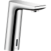 Картинка анонса товара «смеситель для раковины hansgrohe metris s, электронный, питание от батареек 31101000, хром»