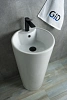 Картинка анонса товара «раковина gid nb131 81112 накладная белая 40x40x84»