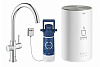 Картинка анонса товара «смеситель для кухни grohe red duo new с функцией кипячения воды (водонагреватель m-size в комплекте) 30083001»