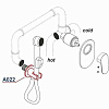 Шланговое подключение WasserKRAFT A022 хром Шланговое подключение WasserKRAFT A022 хром