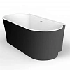 Ванна отдельностоящая BelBagno BB409-1700-800-W/NM белая матовая внутри черная матовая снаружи 1700x800 акриловая Ванна отдельностоящая BelBagno BB409-1700-800-W/NM белая матовая внутри черная матовая снаружи 1700x800 акриловая