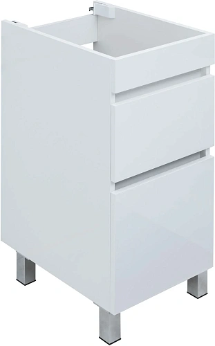 Тумба под раковину Aquanet Вега 40 белый глянец 00329122 напольная Тумба под раковину Aquanet Вега 40 белый глянец 00329122 напольная
