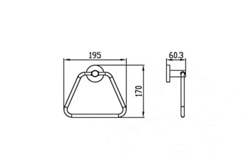 Полотенцедержатель Kaiser Classic KH-2001 Полотенцедержатель Kaiser Classic KH-2001