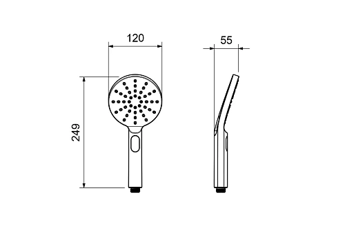 Душевая лейка Aquatek ОБЕРОН AQ2006CR Хром Душевая лейка Aquatek ОБЕРОН AQ2006CR Хром