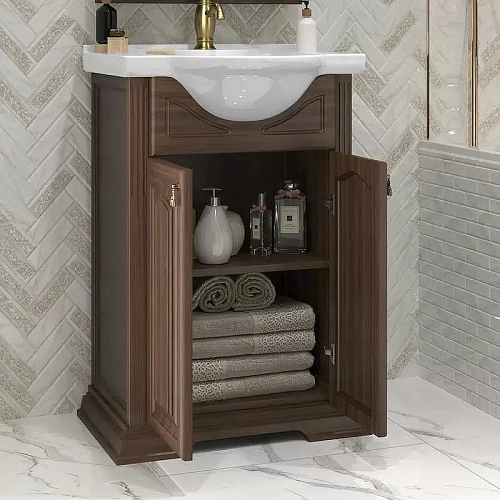 Тумба под раковину Opadiris Риспекто 55, орех антикварный (раковина Капри 55) 00-00005752 Тумба под раковину Opadiris Риспекто 55, орех антикварный (раковина Капри 55) 00-00005752