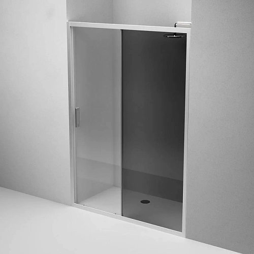 Душевая дверь AM.PM Gem W90G-140-1-195MG 140х195, стекло тонированное, профиль хром матовый Душевая дверь AM.PM Gem W90G-140-1-195MG 140х195, стекло тонированное, профиль хром матовый