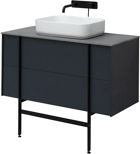 Тумба под раковину Allen Brau Reality 100 1.32007.AM антрацит матовый Тумба под раковину Allen Brau Reality 100 1.32007.AM антрацит матовый