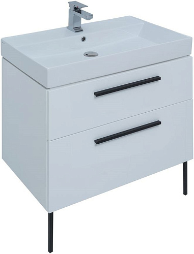 Тумба под раковину Aquanet Nova 75 белый (2 ящика) 00242262 Тумба под раковину Aquanet Nova 75 белый (2 ящика) 00242262