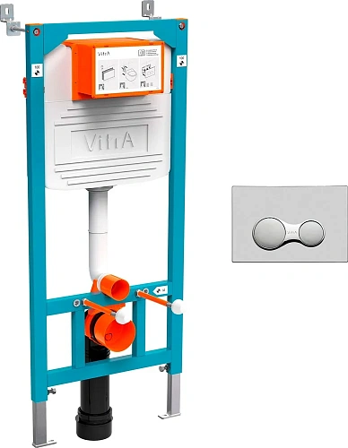 Комплект Унитаз подвесной STWORKI Rotenburg SWH52 безободковый +Инсталляция VitrA 800-2010 с кнопкой 534879 Комплект Унитаз подвесной STWORKI Rotenburg SWH52 безободковый +Инсталляция VitrA 800-2010 с кнопкой 534879