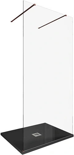 Душевая перегородка Allen Brau Infinity 2 100 3.21041.60 медь брашированная Душевая перегородка Allen Brau Infinity 2 100 3.21041.60 медь брашированная