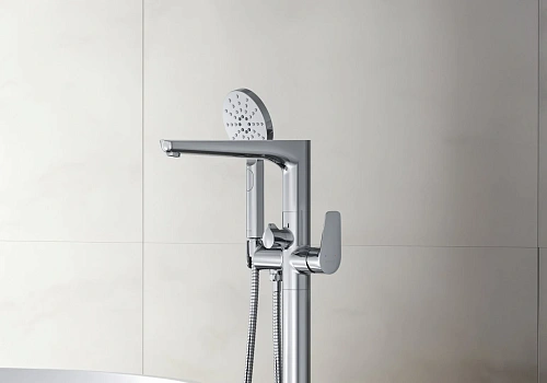 Смеситель для ванны Aquatek БЕТТА AQ1145CR Хром, напольный Смеситель для ванны Aquatek БЕТТА AQ1145CR Хром, напольный