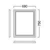 Картинка анонса товара «зеркало kerama marazzi kerama marazzi pompei po.mi.60\cam»